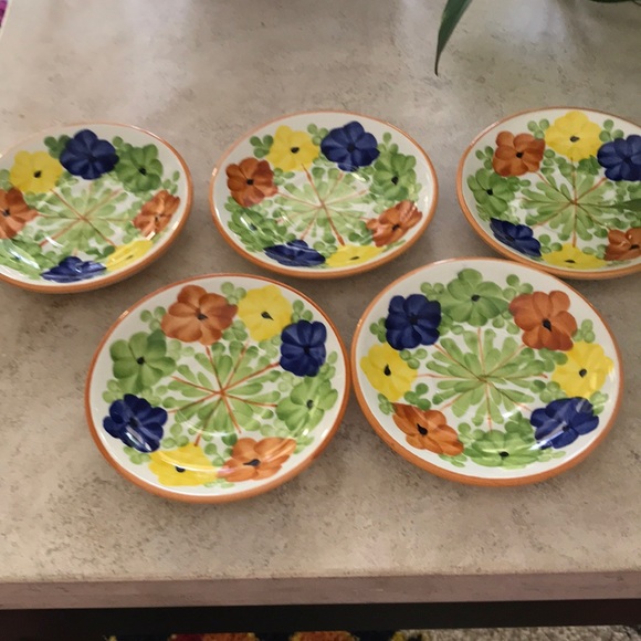 Hand painted 5 small Italian plates ! Verona🤑 - Picture 2 of 4